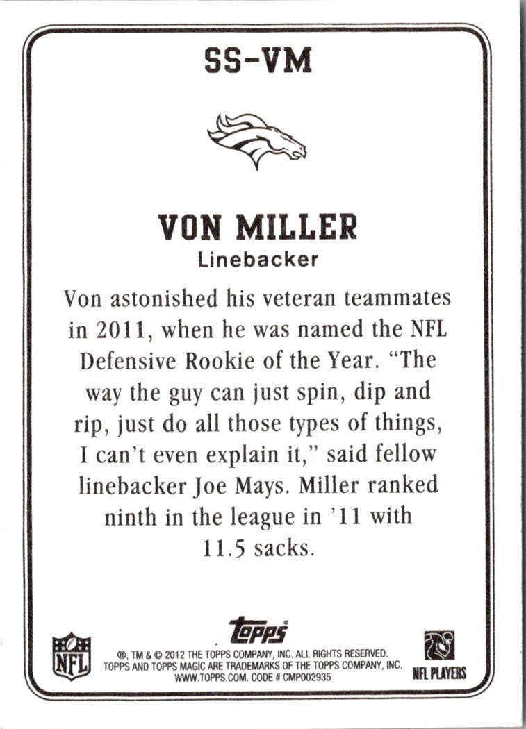 2012 Topps Magic Supernatural Stars Von Miller