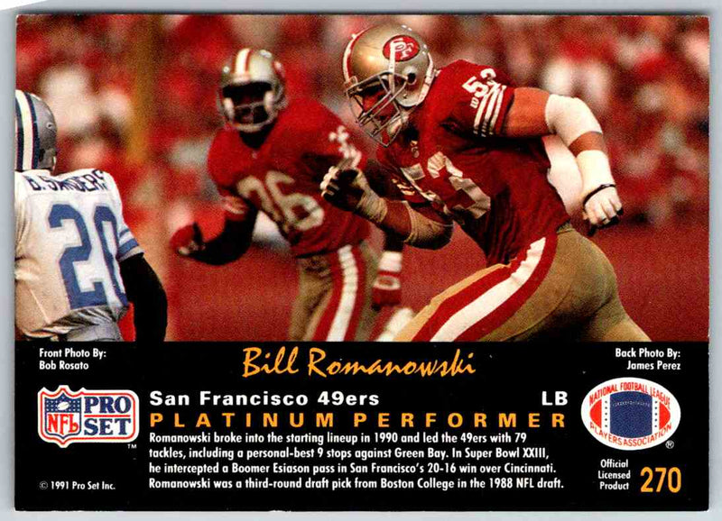 1992 Proset Bill Romanowski