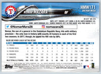 2018 Topps Holiday Nomar Mazara #HMW171