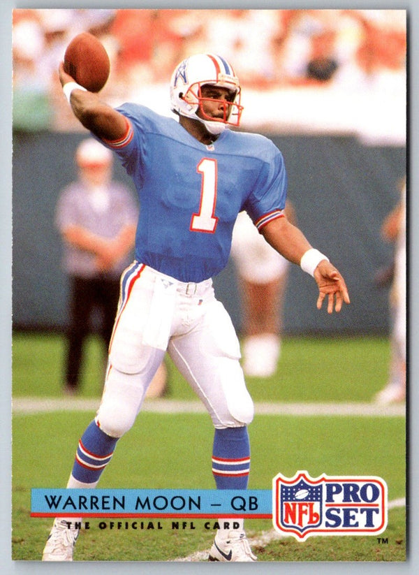 1992 Pro Set Warren Moon #186