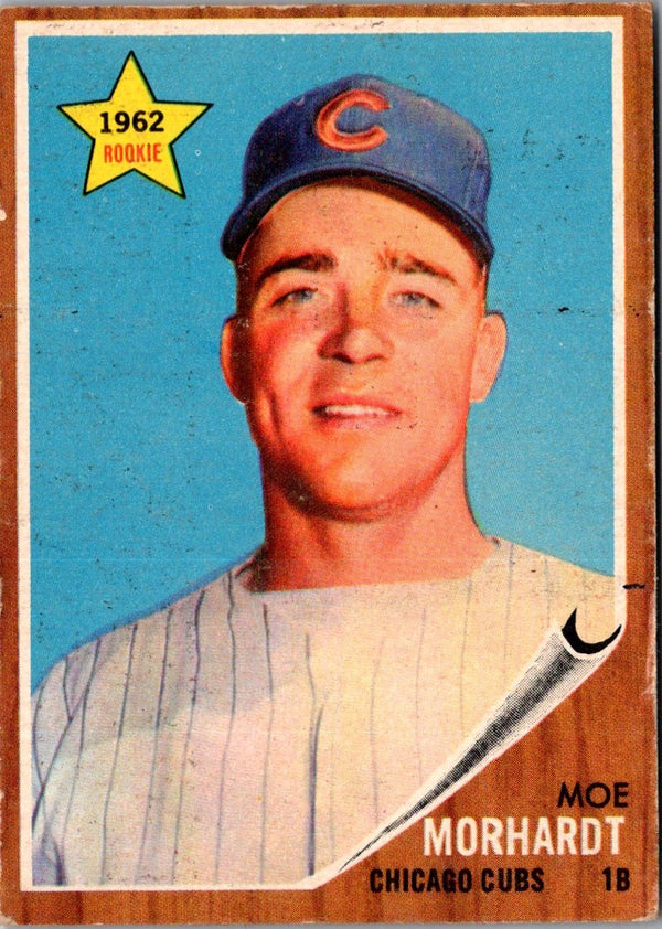 1962 Topps Moe Morhardt #309 Rookie VG-EX