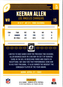 2018 Donruss Optic Keenan Allen