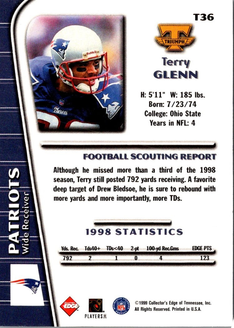 1999 Collector's Edge Triumph Terry Glenn