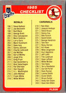 1985 Fleer Checklist: Angels/Braves/Astros/Dodgers