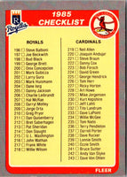 1985 Fleer Checklist: Angels/Braves/Astros/Dodgers #657