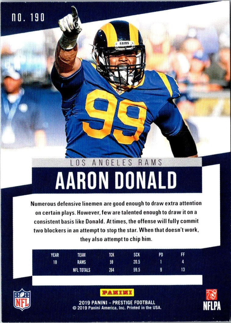 2019 Panini Prestige Aaron Donald