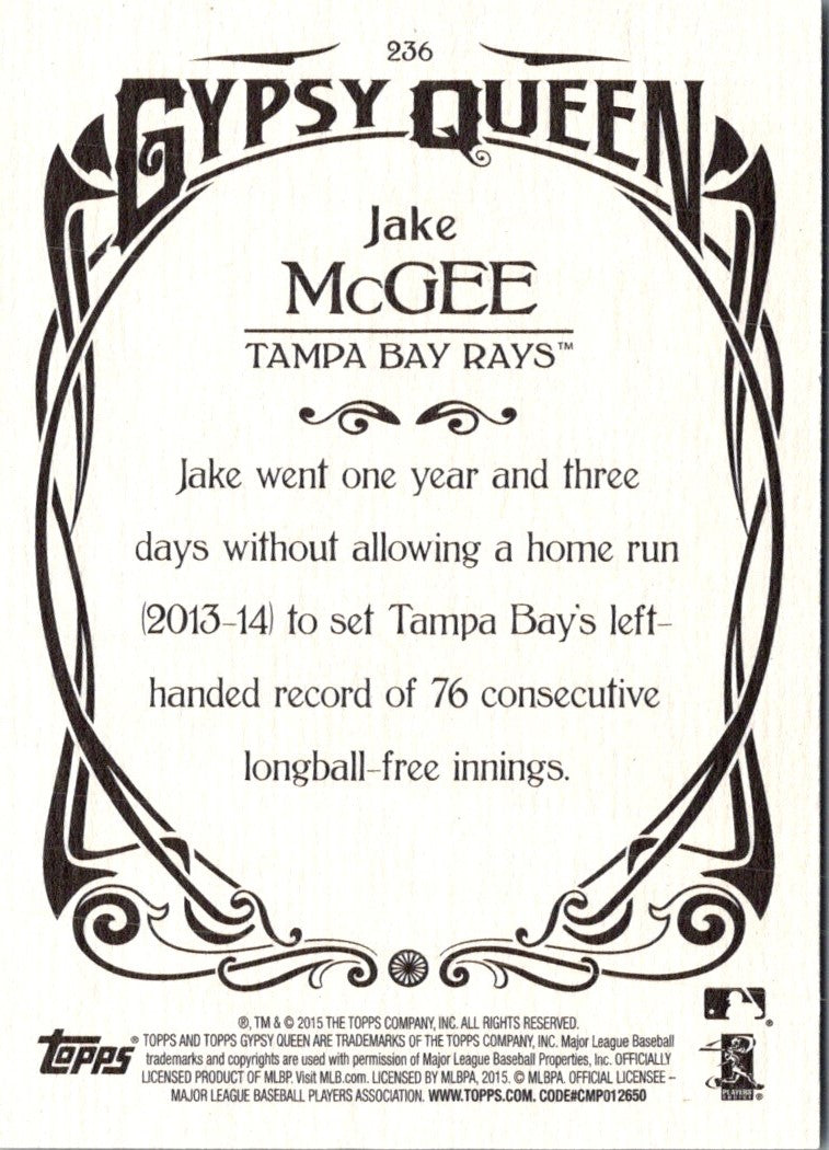 2015 Topps Gypsy Queen Jake McGee