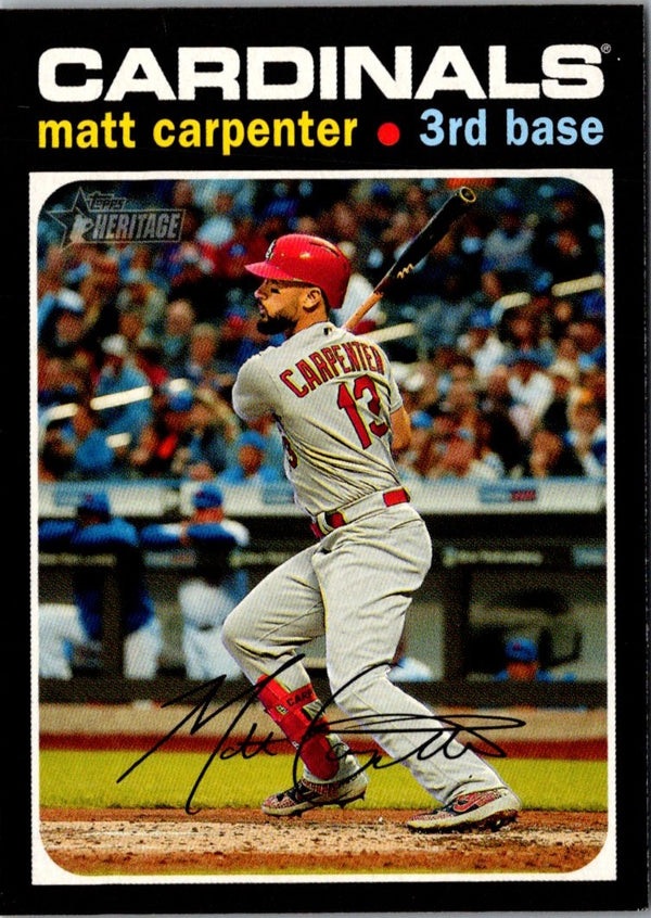 2020 Topps Heritage Matt Carpenter #370