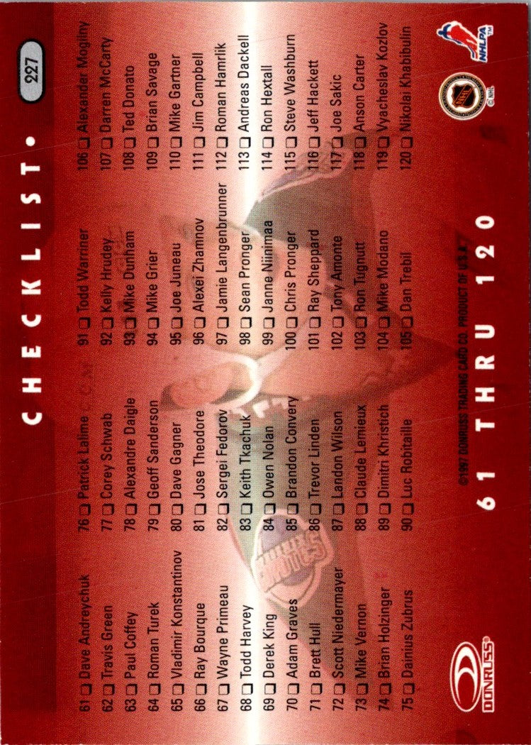 1997 Donruss Keith Tkachuk