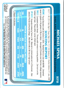 2011 Bowman Chrome Prospects Michael Spina