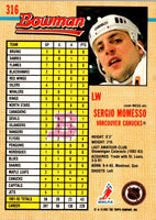 1992 Bowman Sergio Momesso #316