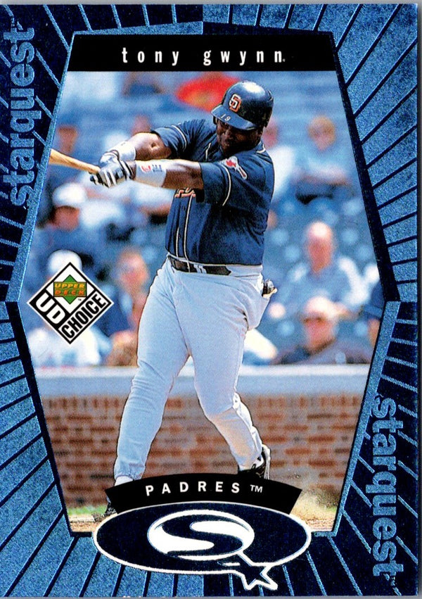 1999 UD Choice StarQuest Blue Tony Gwynn #SQ8