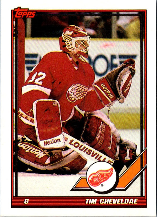 1991 Topps Tim Cheveldae #35