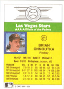 1990 CMC Las Vegas Stars Brian Ohnoutka