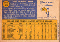 1970 Topps Jose Arcia #587 EX-MT+