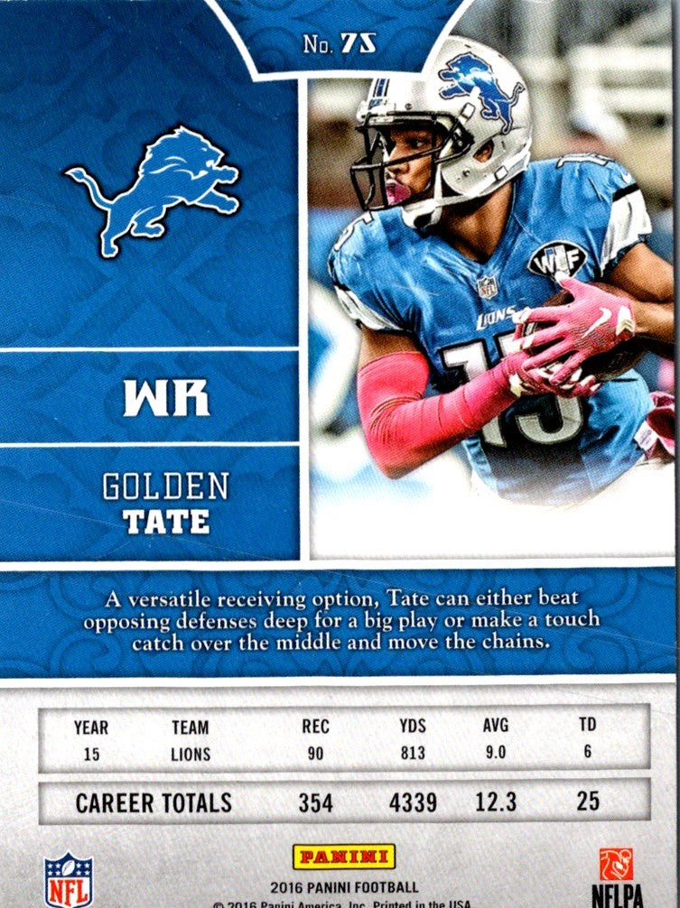 2014 Panini Rookies & Stars Golden Tate