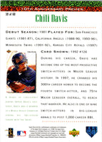 1998 Upper Deck 10th Anniversary Preview Retail Chili Davis #59