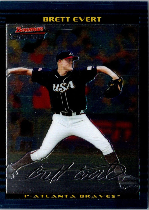 2002 Bowman Draft Picks & Prospects Chrome Brett Evert #BDP123