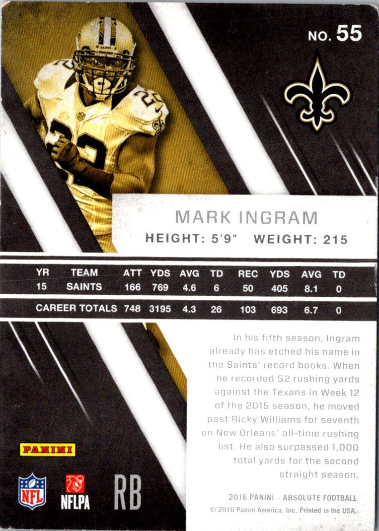 2016 Panini Absolute Mark Ingram