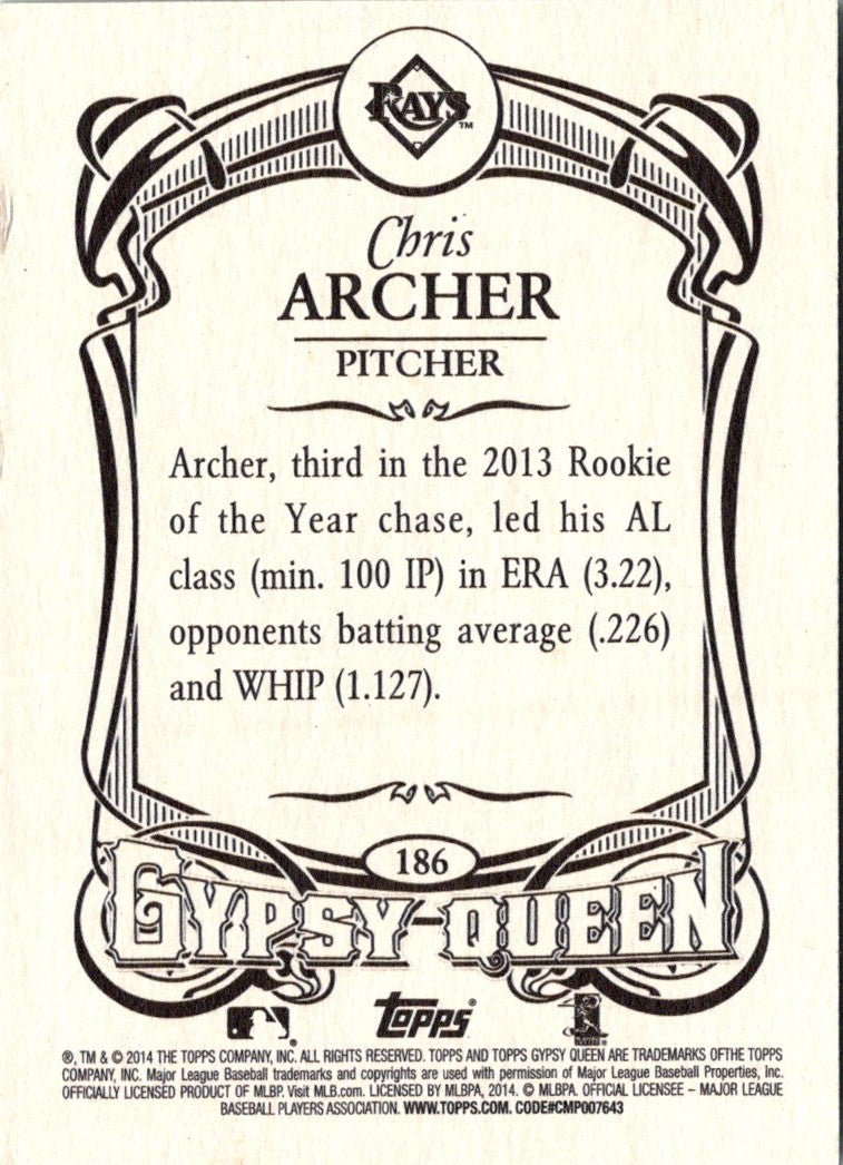 2014 Topps Gypsy Queen Chris Archer