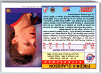 1991 Score Fredrik Olausson #18