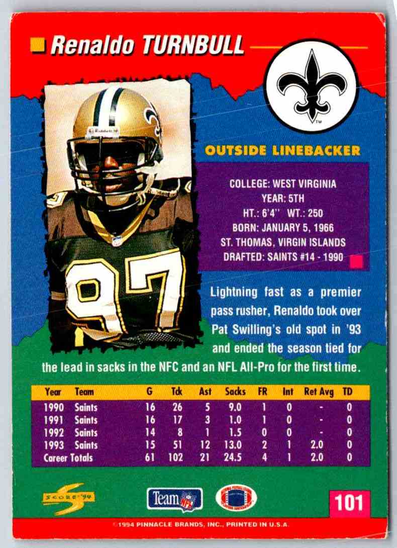 1994 Score Renaldo Turnbull