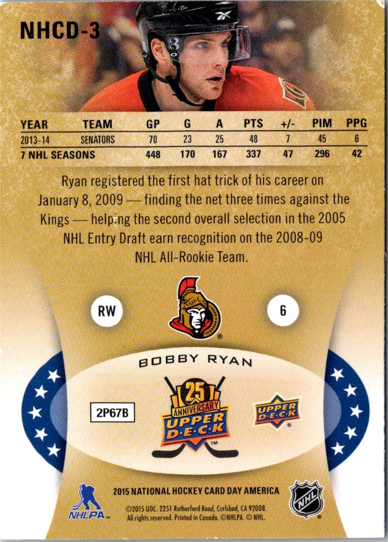 2014 Upper Deck National Hockey Card Day USA Bobby Ryan