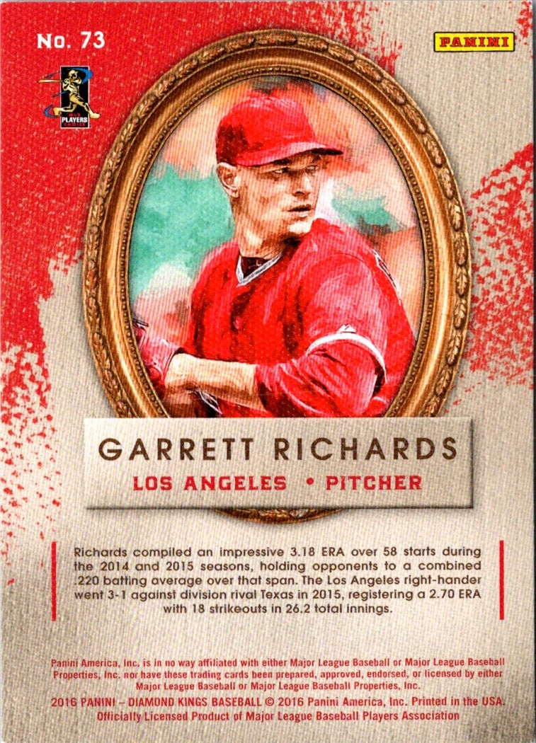 2016 Panini Diamond Kings Garrett Richards