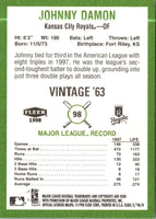 1998 Fleer Tradition Vintage Johnny Damon #98