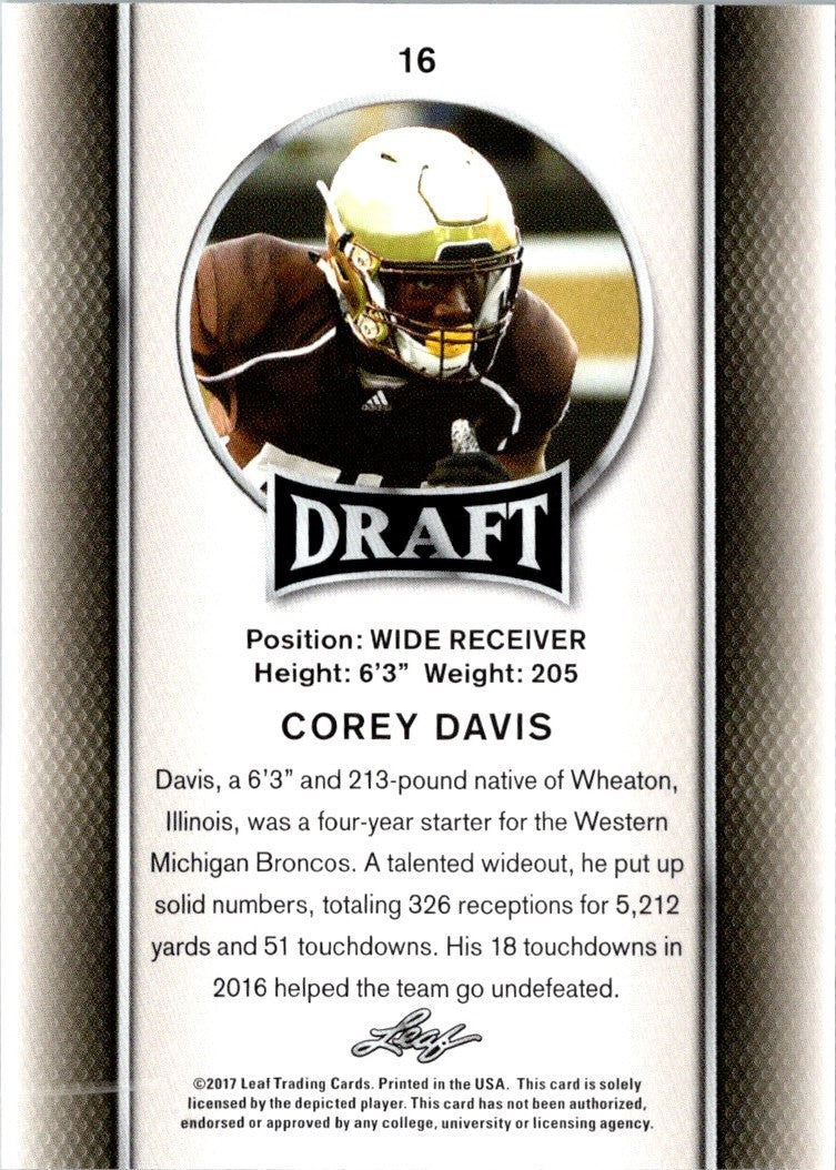 2017 Leaf Draft Corey Davis