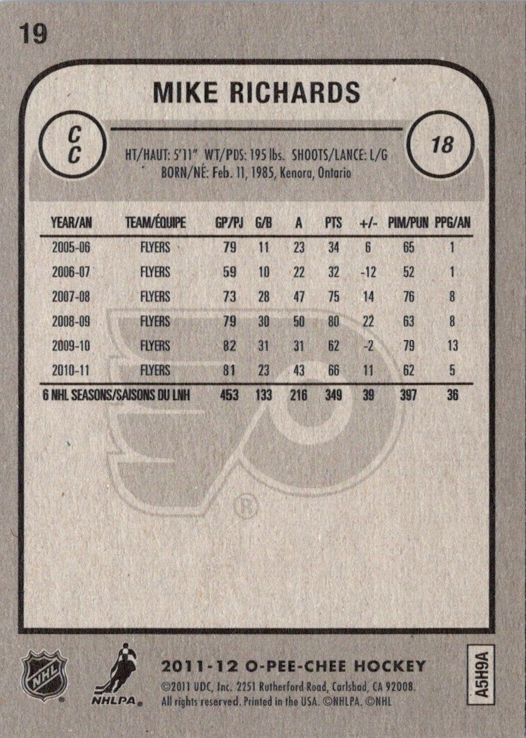 2012 O-Pee-Chee Mike Richards