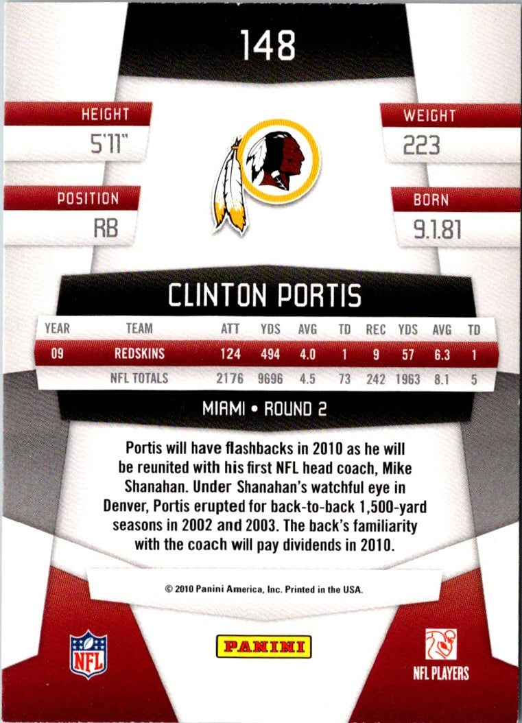 2010 Panini Certified Clinton Portis