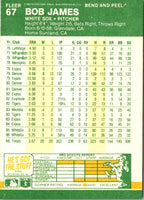 1987 Fleer Star Stickers Bob James #67