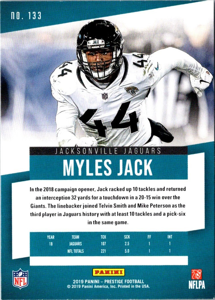 2019 Panini Prestige Myles Jack