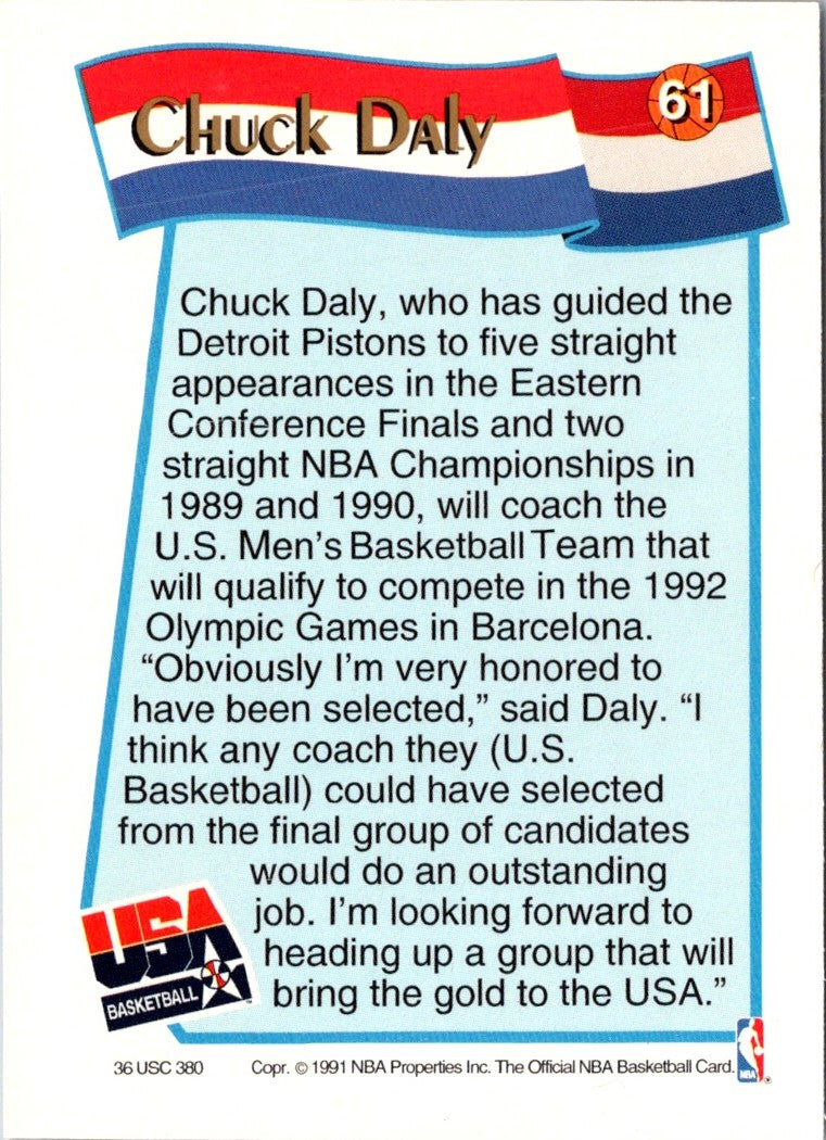 1991 Hoops McDonald's Chuck Daly
