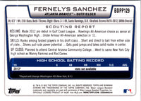 2012 Bowman Draft Picks & Prospects Chrome Fernelys Sanchez #BDPP129