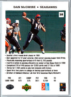 1991 Domino's The Quarterbacks Dan McGwire #28