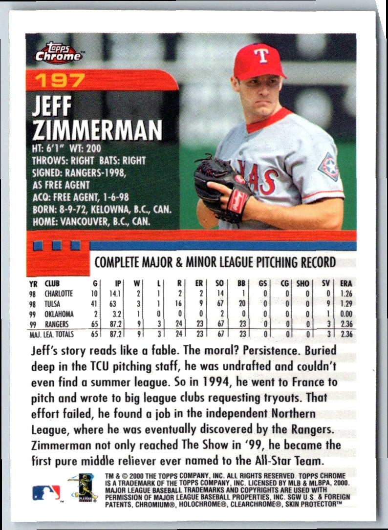 2000 Topps Jeff Zimmerman