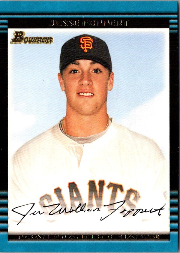 2002 Bowman Jesse Foppert #376 Rookie