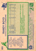 1983 O-Pee-Chee Randy Boyd #283 Rookie
