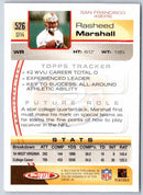 2011 Topps Football Rasheed Marshall
