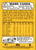 2017 Topps Heritage Mark Canha #607