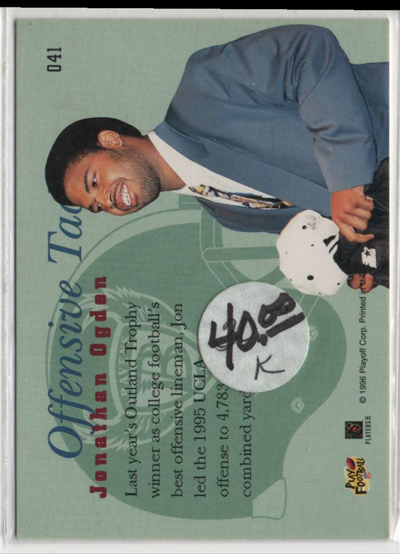 1996 Playoff Prime Jonathan Ogden