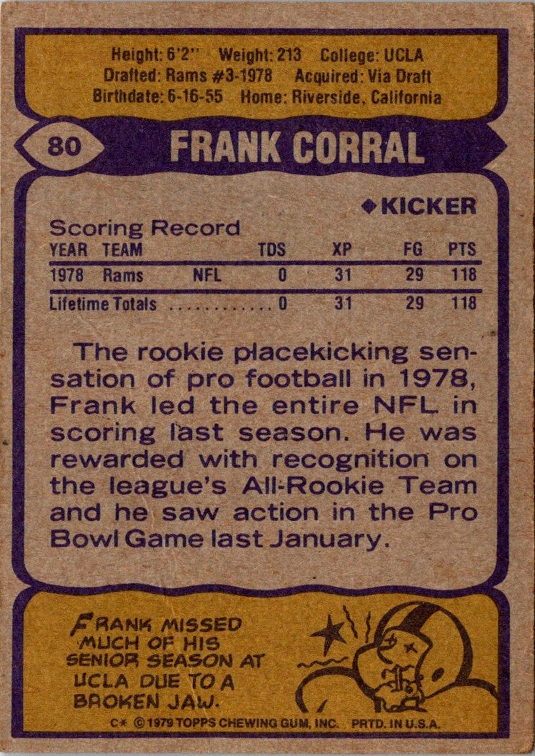 1979 Topps Frank Corral