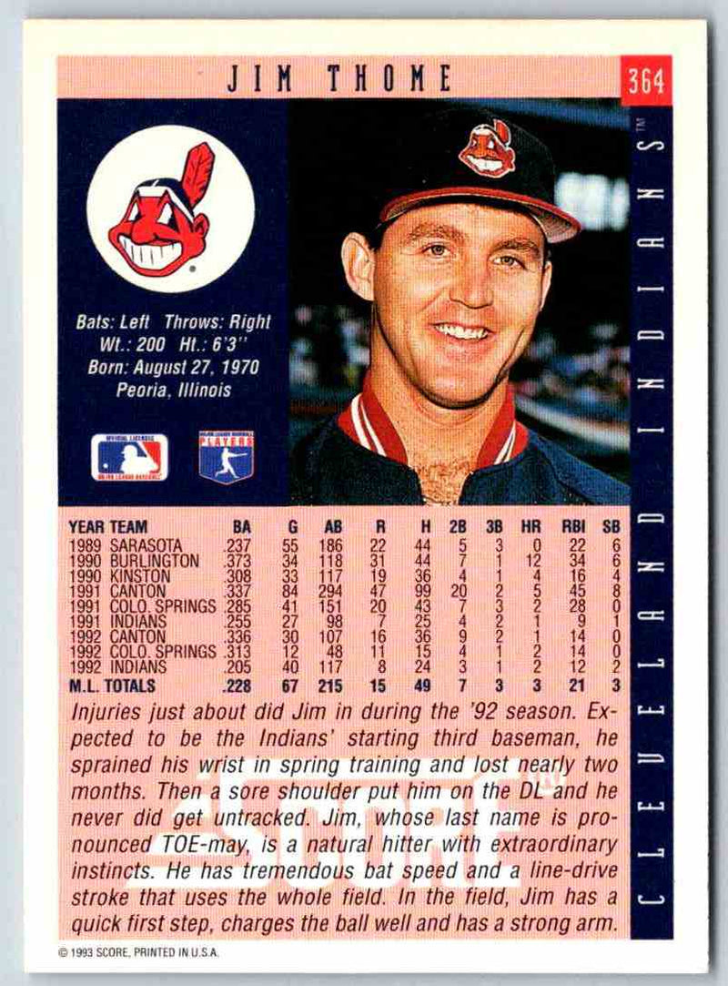 1993 Score Jim Thome