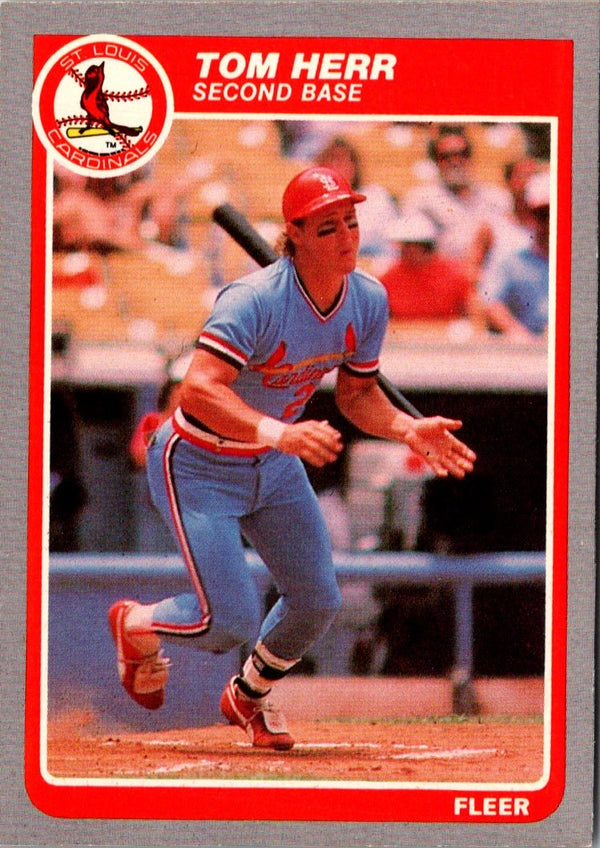 1985 Fleer Tom Herr #226
