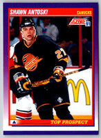 1991 Score Canadian English Shawn Antoski #353
