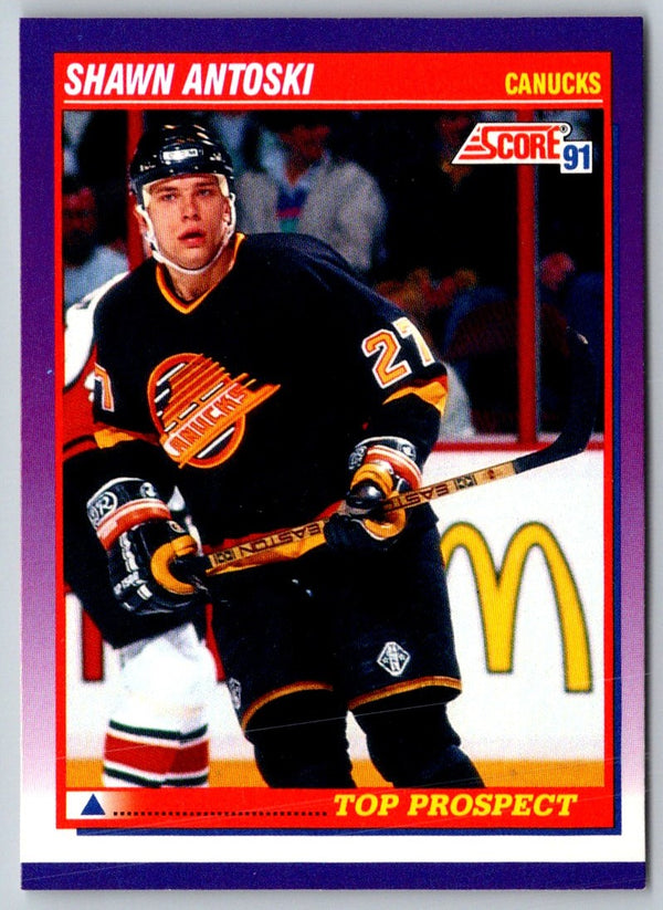 1991 Score Canadian English Shawn Antoski #353