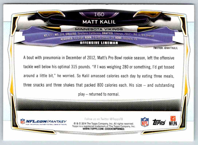 2014 Topps Matt Kalil