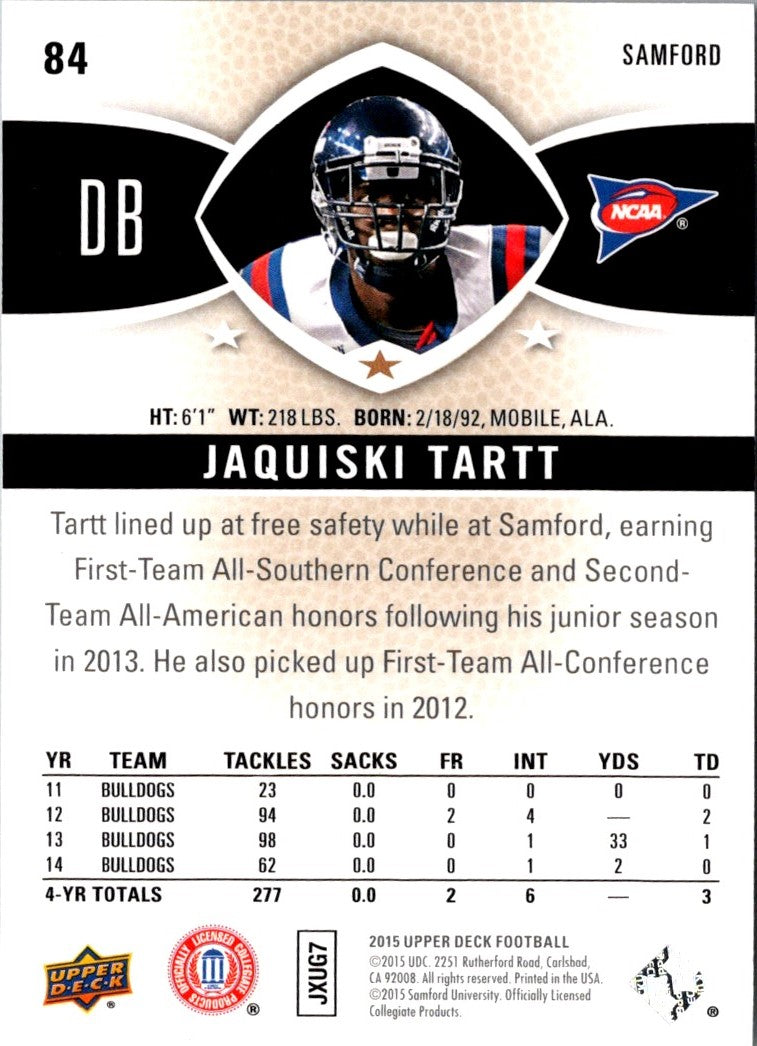 2015 Upper Deck Jaquiski Tartt